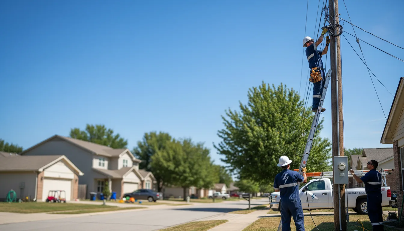 Residential electrician providing installation services in Hubbard, OR